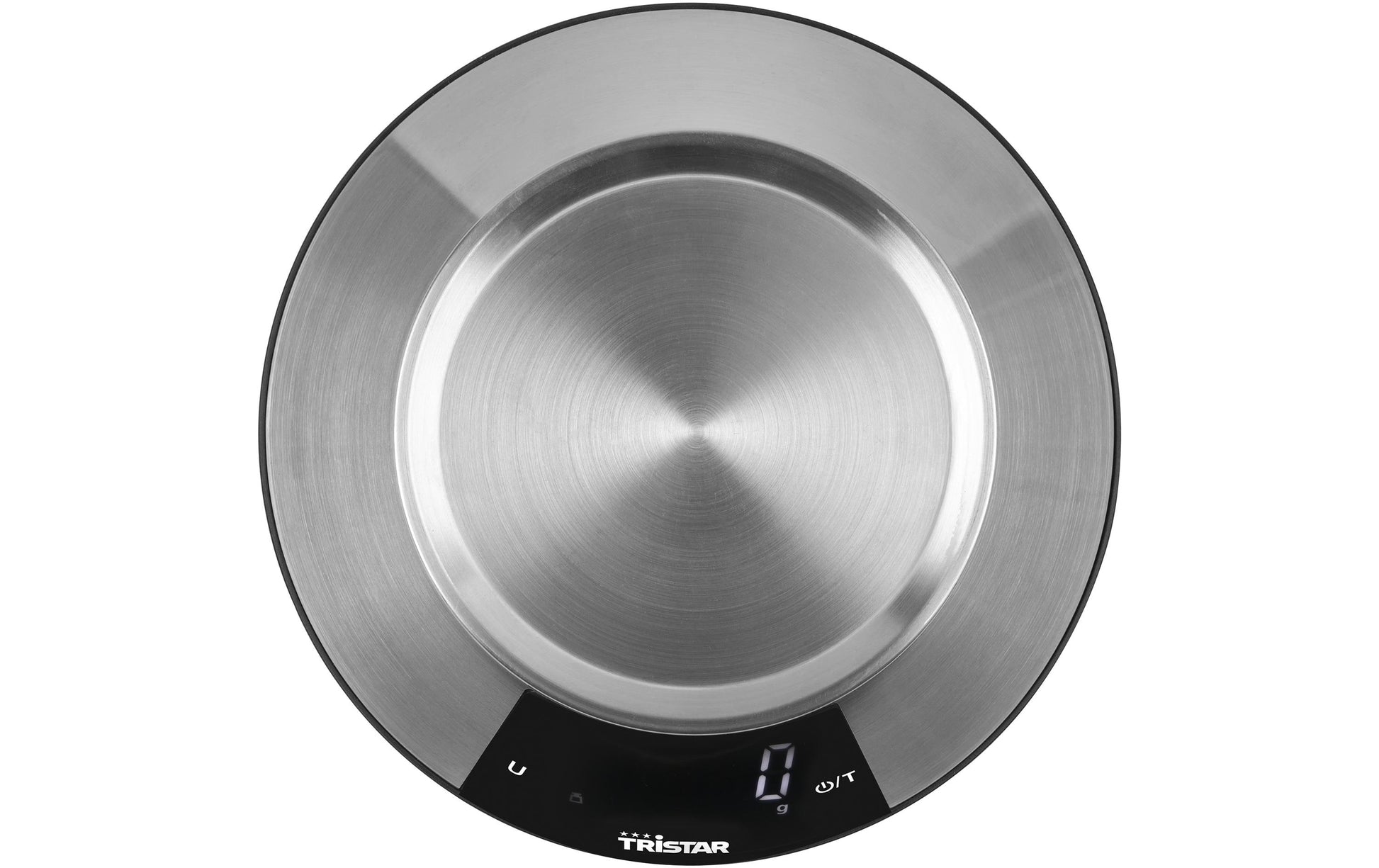 Tristar Küchenwaage – KW-2453 – bis 5 kg, 1 g Teilung, mit Schale (2 l), Edelstahl, silber