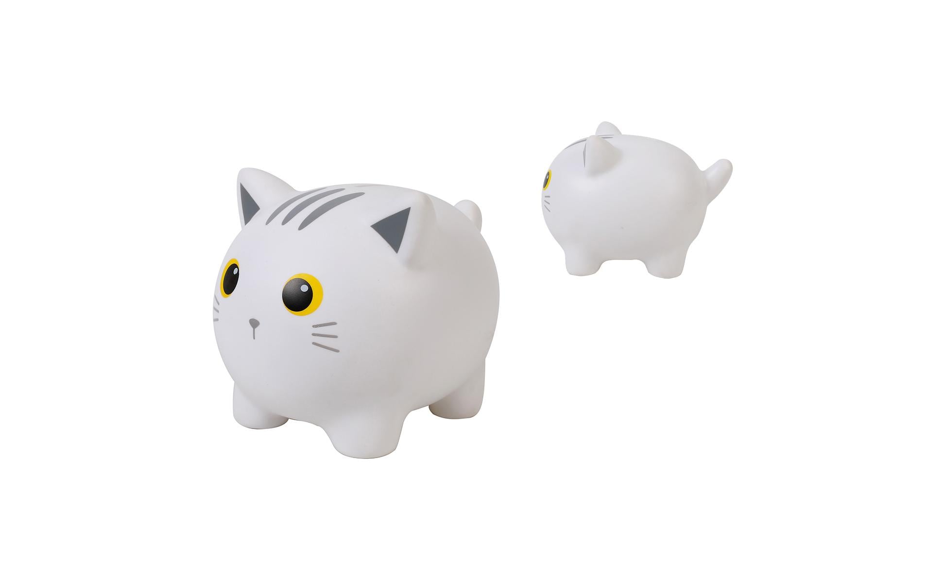 Basteln Sombo Spardose Katze – grau – 18 × 15 × 15 cm