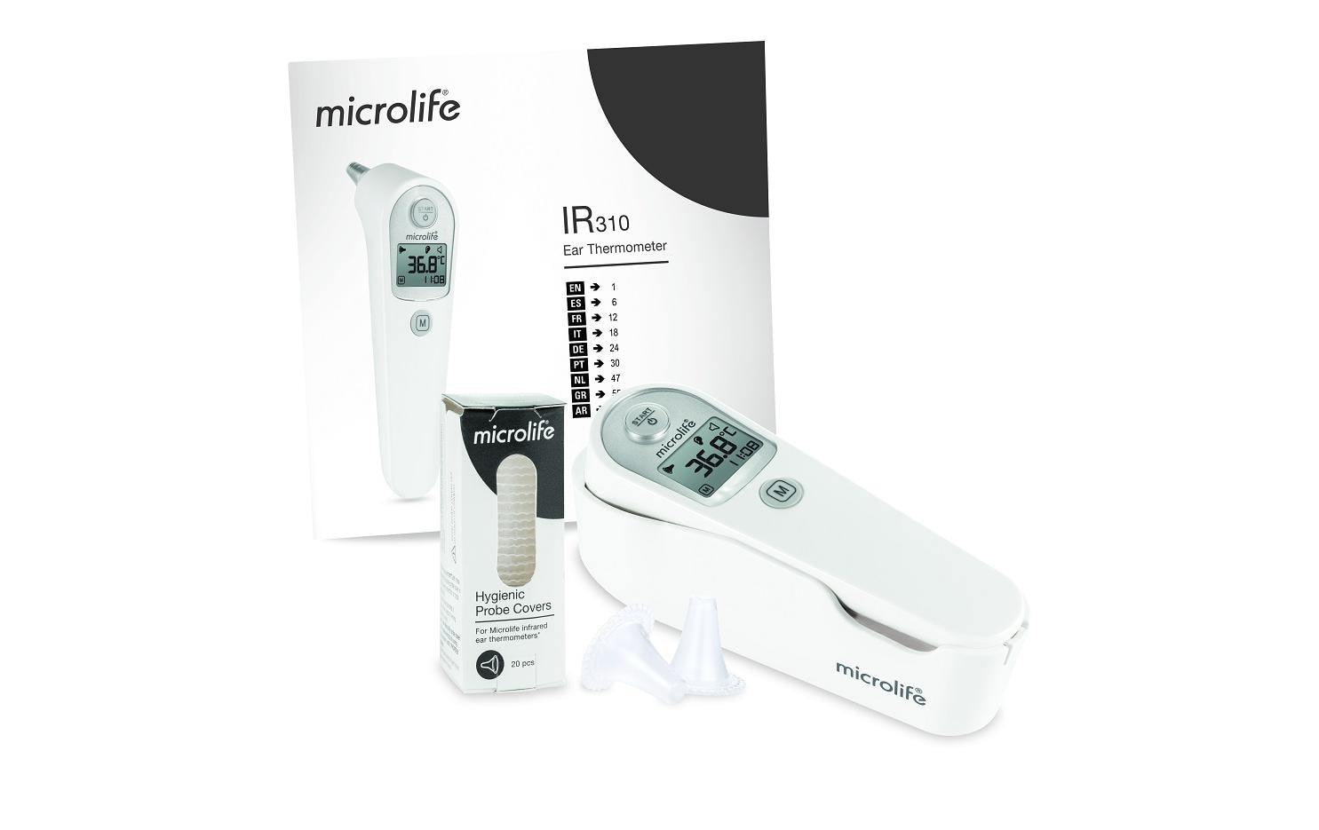 Microlife IR 310 Fieberthermometer – Ohr, kontaktlos, ±0,2 °C