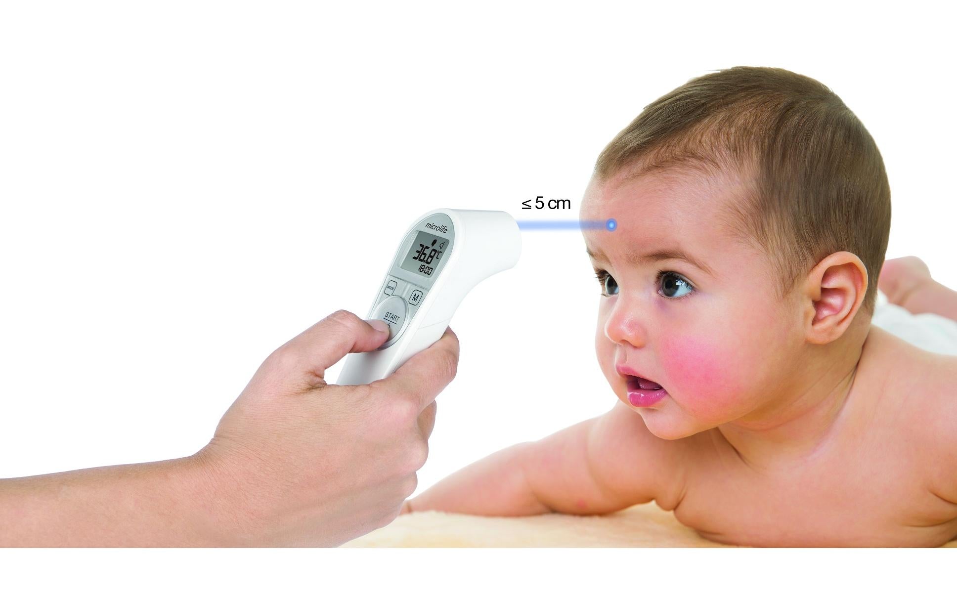 Microlife NC 200 Fieberthermometer – Stirn, kontaktlos, ±0,2 °C