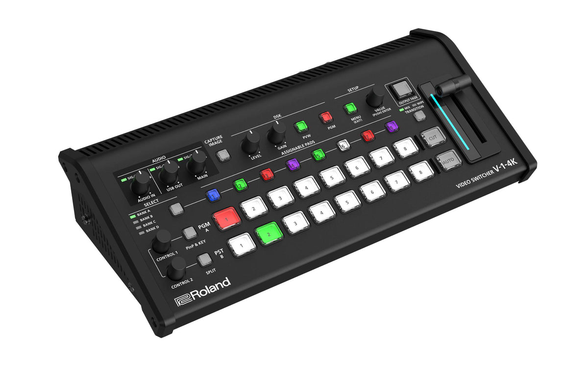 Roland V-1-4K – USB-Mischpult (5-Kanal), USB-C
