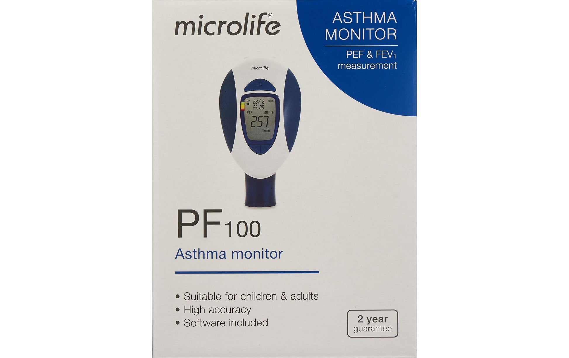 Microlife PF100 – Peak-Flow-Meter – PC-Analyse per USB-Kabel