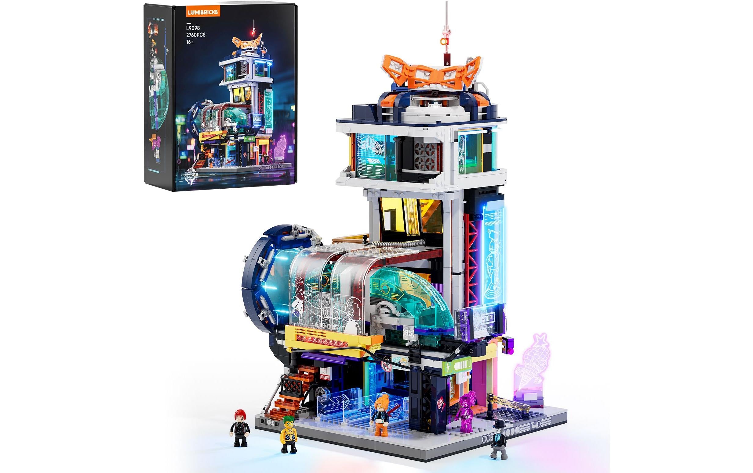 Lumibricks 3D-Puzzle Schwebezug Station – 2760 Teile – Kunststoff – 33 × 17 × 43 cm – ab 8 J. – mehrfarbig