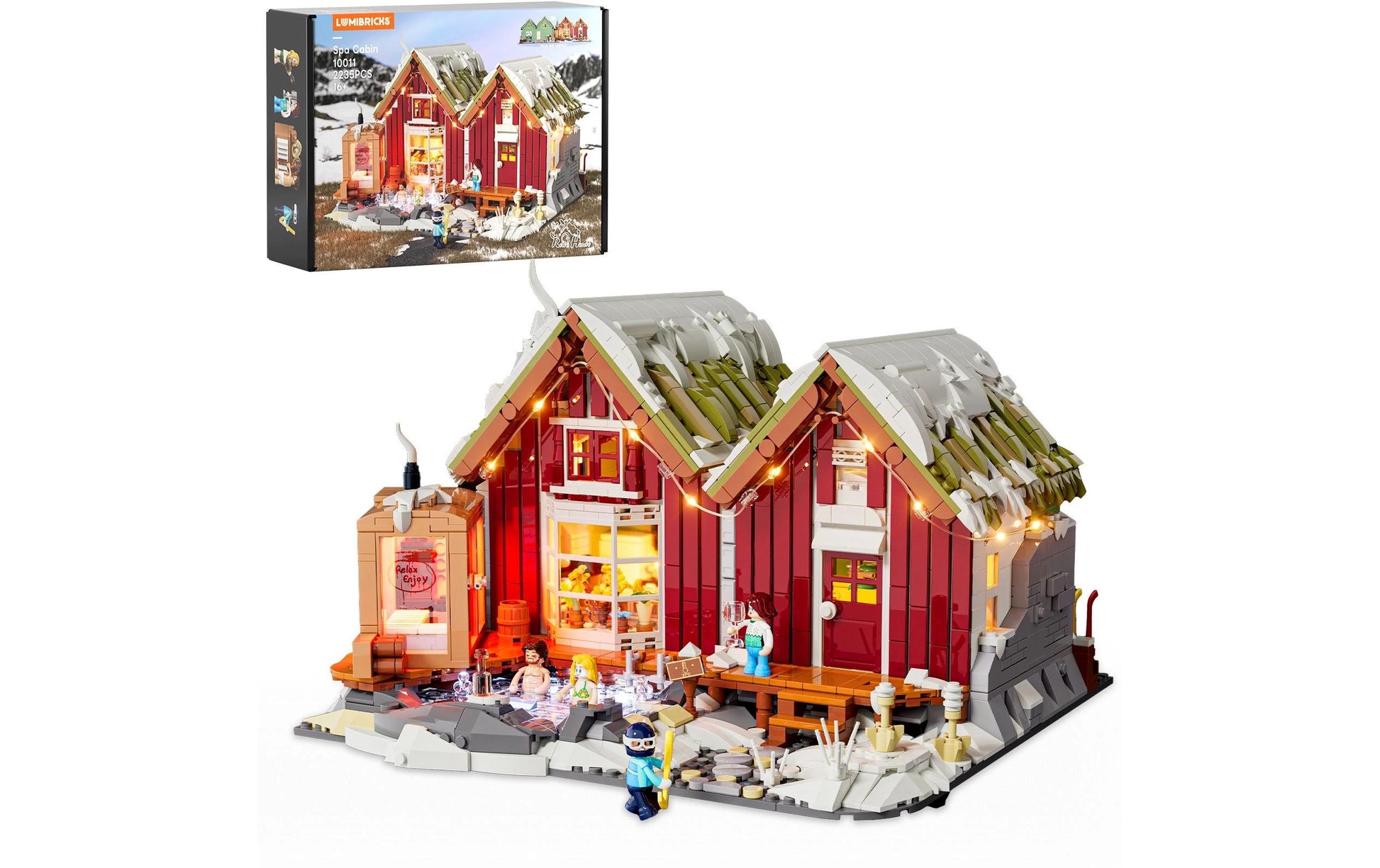 Lumibricks 3D Puzzle Spa-Kabine – 2235 Teile – Kunststoff – ab 8 Jahren – 28,5×14×39,5 cm