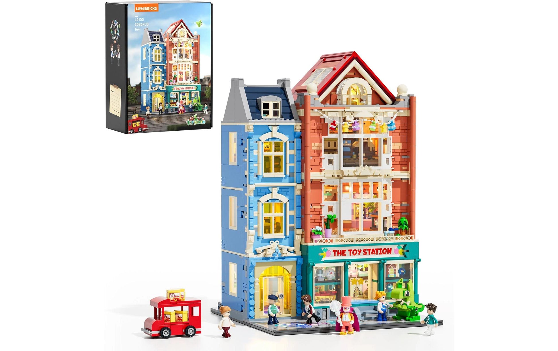 Lumibricks Bausatz Spielzeugladen – 3086-teilig – 33 × 17 × 43 cm – ab 8 Jahren – Kunststoff, mehrfarbig