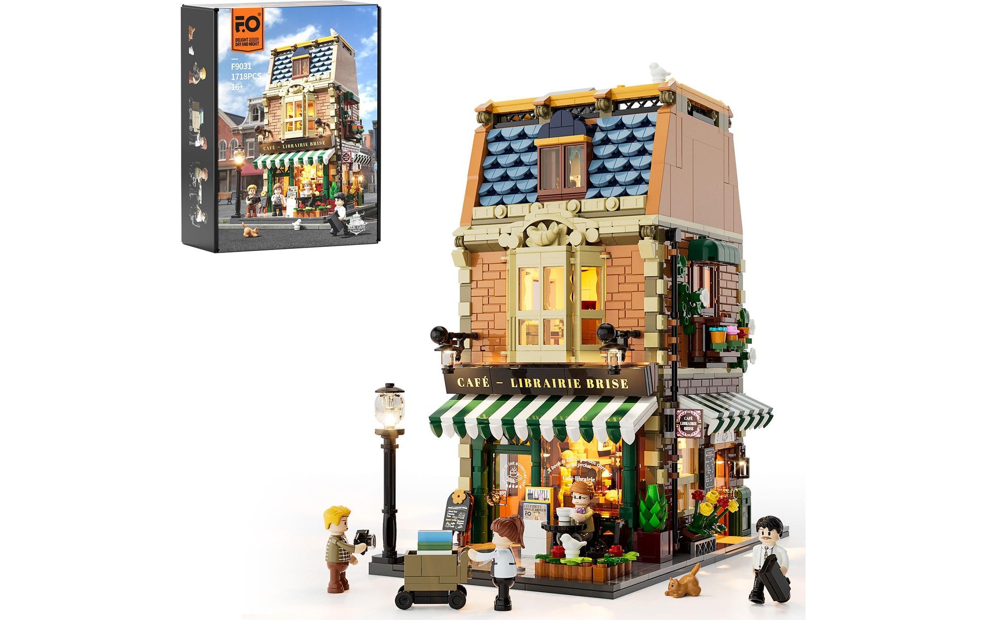 Lumibricks 3D-Puzzle Buch-Café – 1718 Teile – ab 8 Jahren – Kunststoff