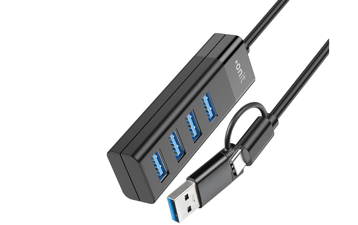 Onit USB-Hub – USB-C, 4× USB-A