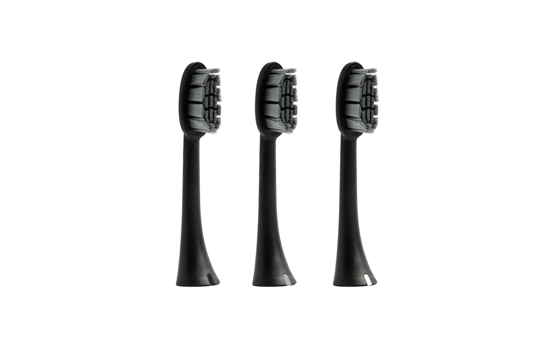 Zahnheld Ersatzbürstenkopf Basic soft – für Gero, Gero G3, alle Handstücke – 3 Stk – schwarz