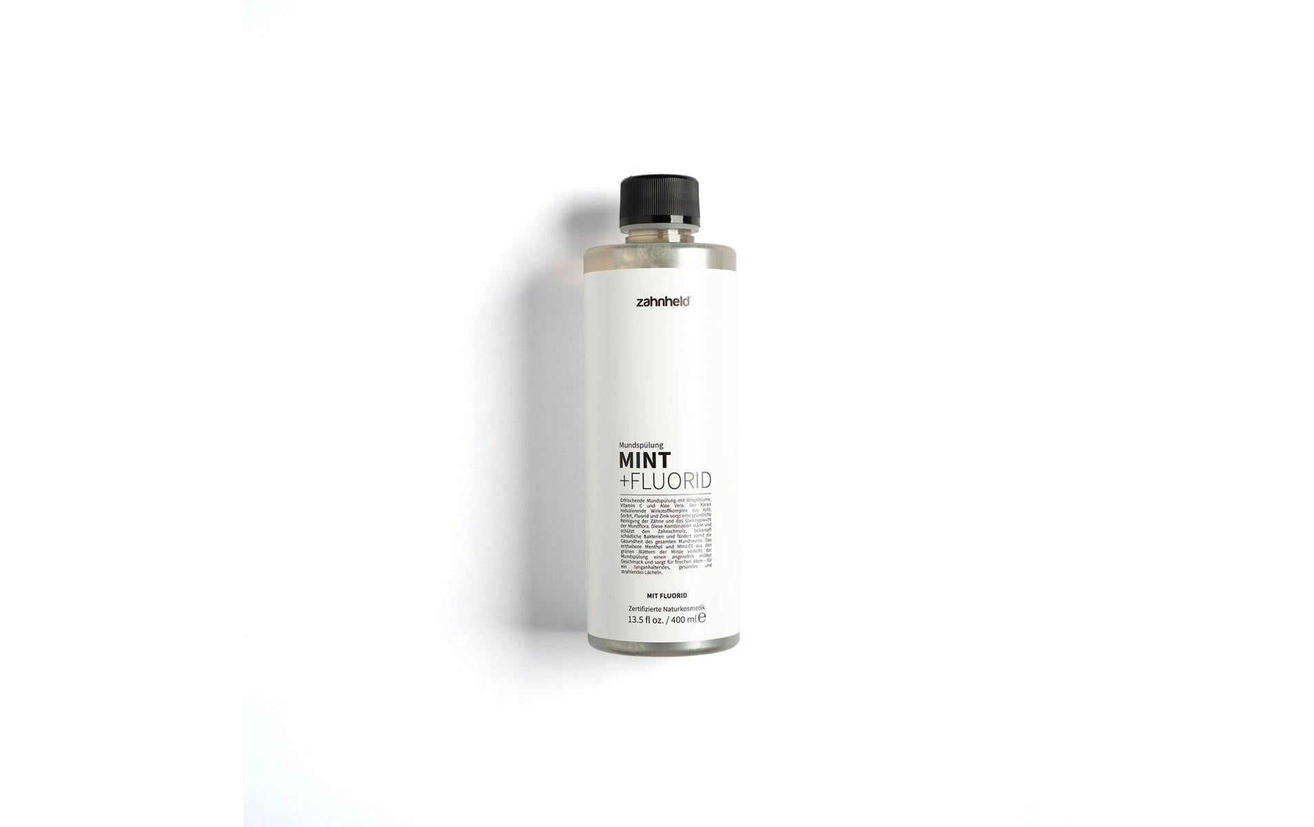 Zahnheld Mundspülung – mit Fluorid – Minze – 400 ml
