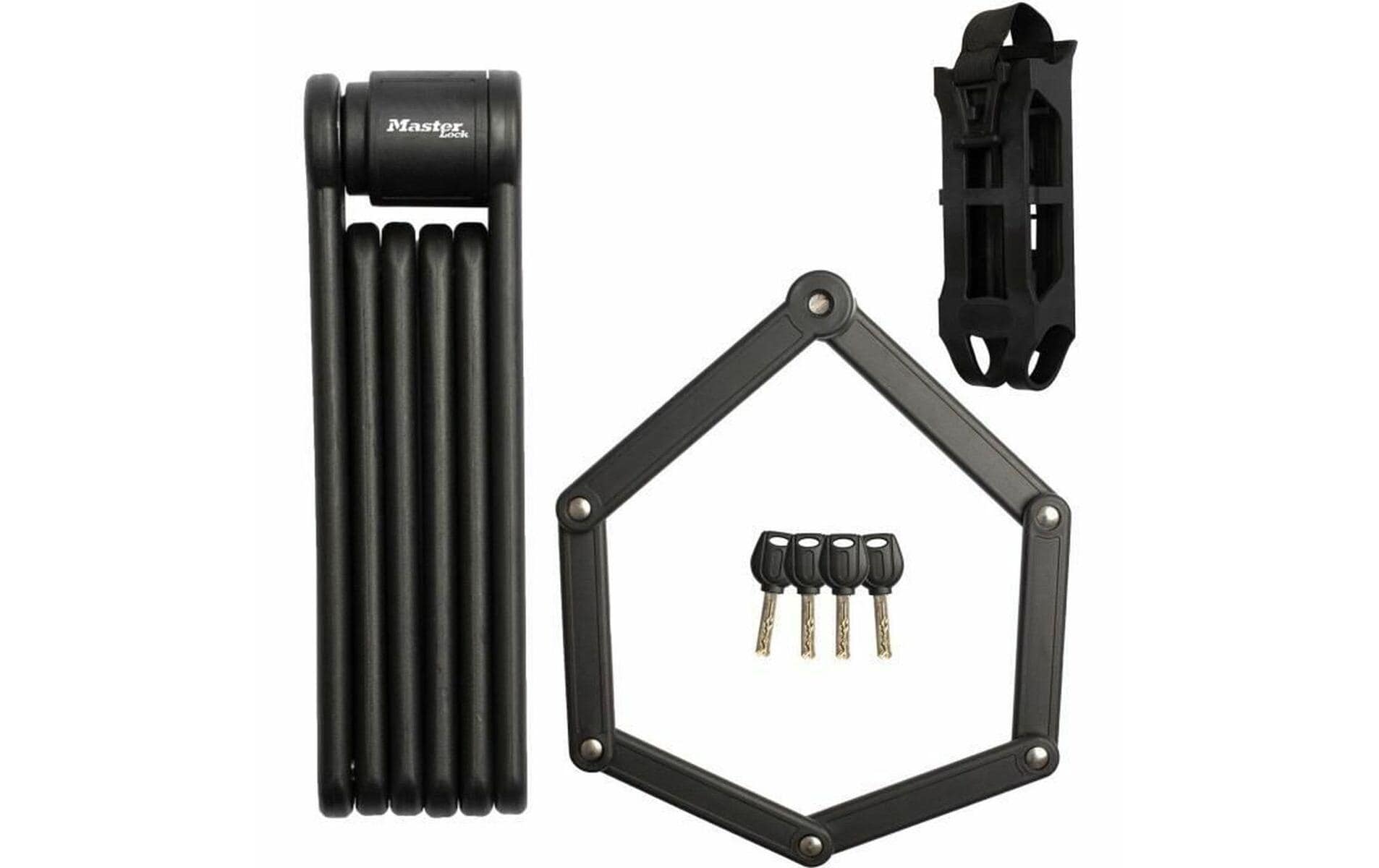 Masterlock 8335EURDPRO Faltschloss – Kunststoff, Stahl, 23×3,5×55 mm, Aussen, Schwarz