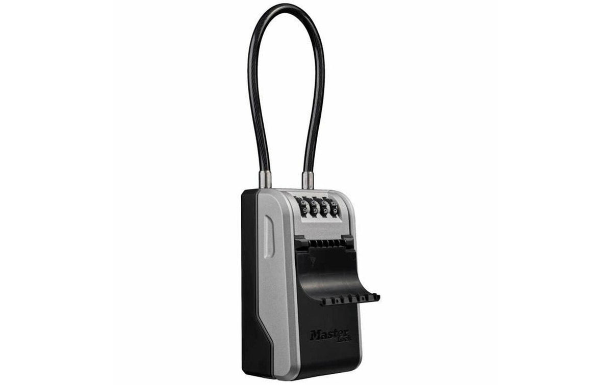 Masterlock Master Lock Schlüsselsafe 5482EURD – Elektronikschloss – 1,2 l – Wasserfest – Grau