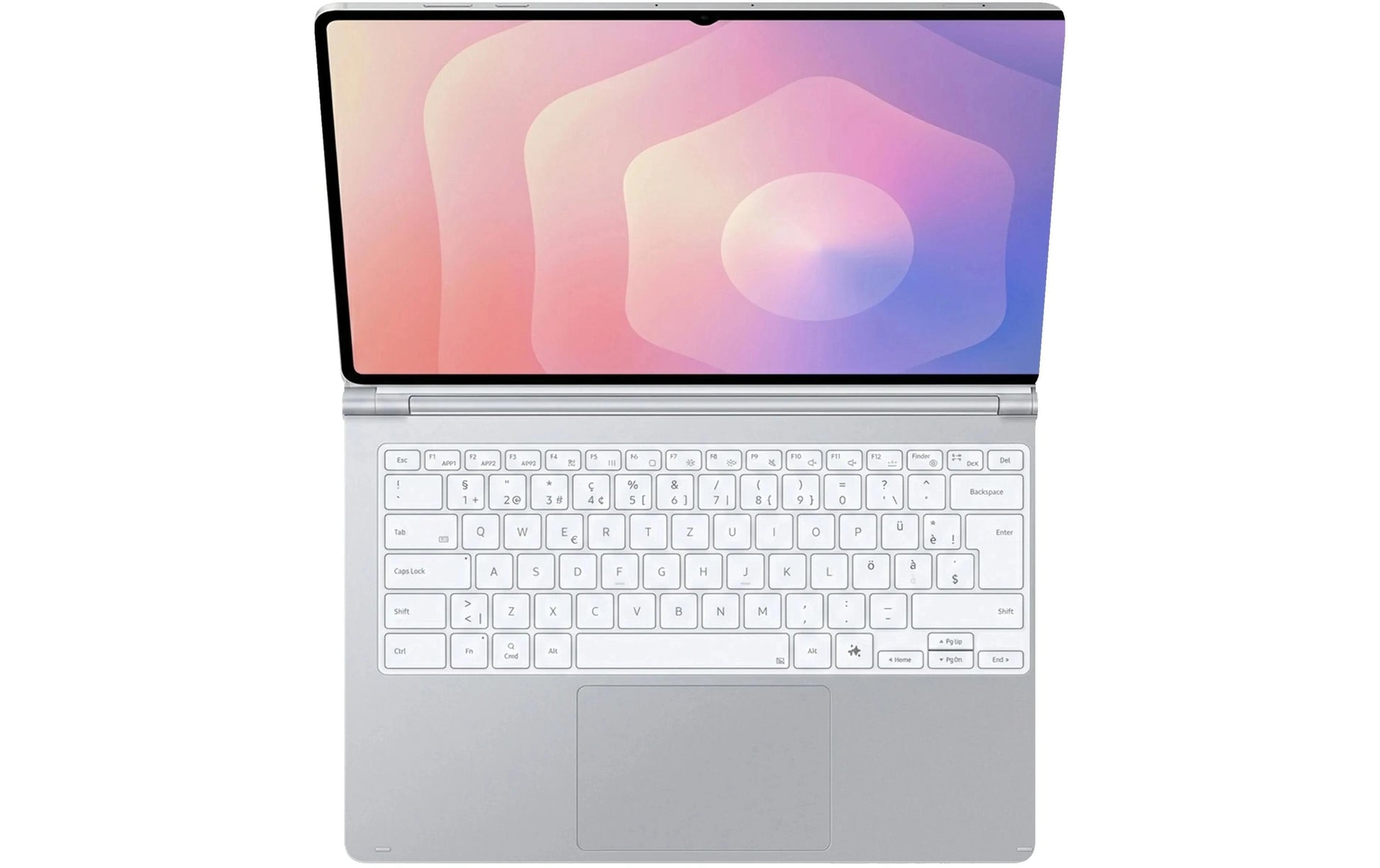 Samsung Docking-Tastatur mit Touchpad – Schere – Bluetooth – QWERTZ (CH) – Silber – für Tab S11 Ultra