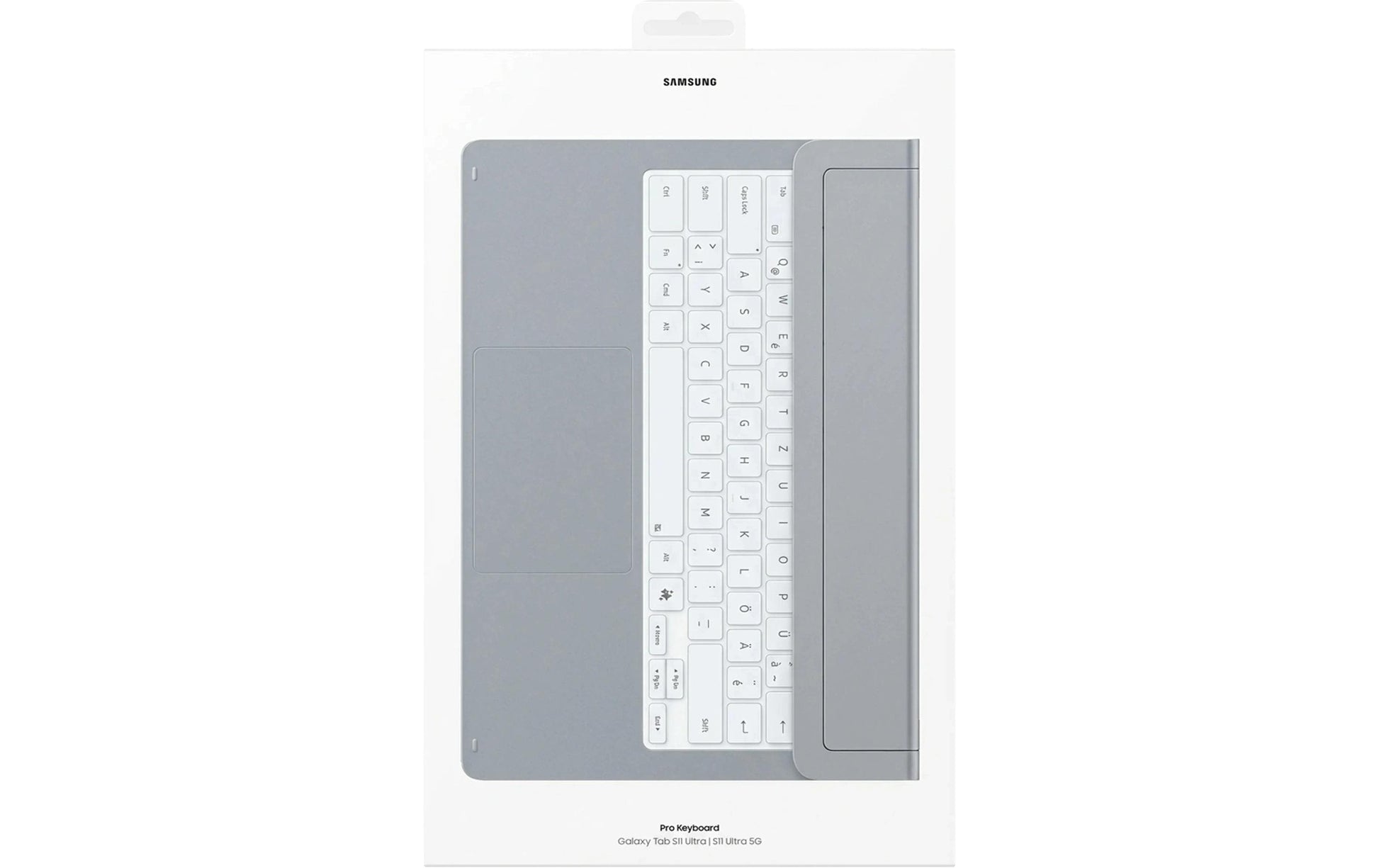 Samsung Docking-Tastatur mit Touchpad – Schere – Bluetooth – QWERTZ (CH) – Silber – für Tab S11 Ultra