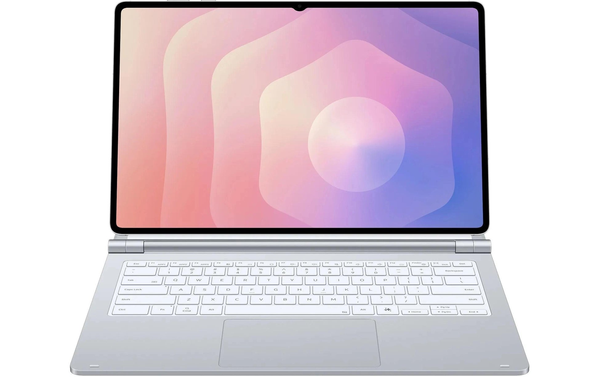 Samsung Docking-Tastatur mit Touchpad – Schere – Bluetooth – QWERTZ (CH) – Silber – für Tab S11 Ultra