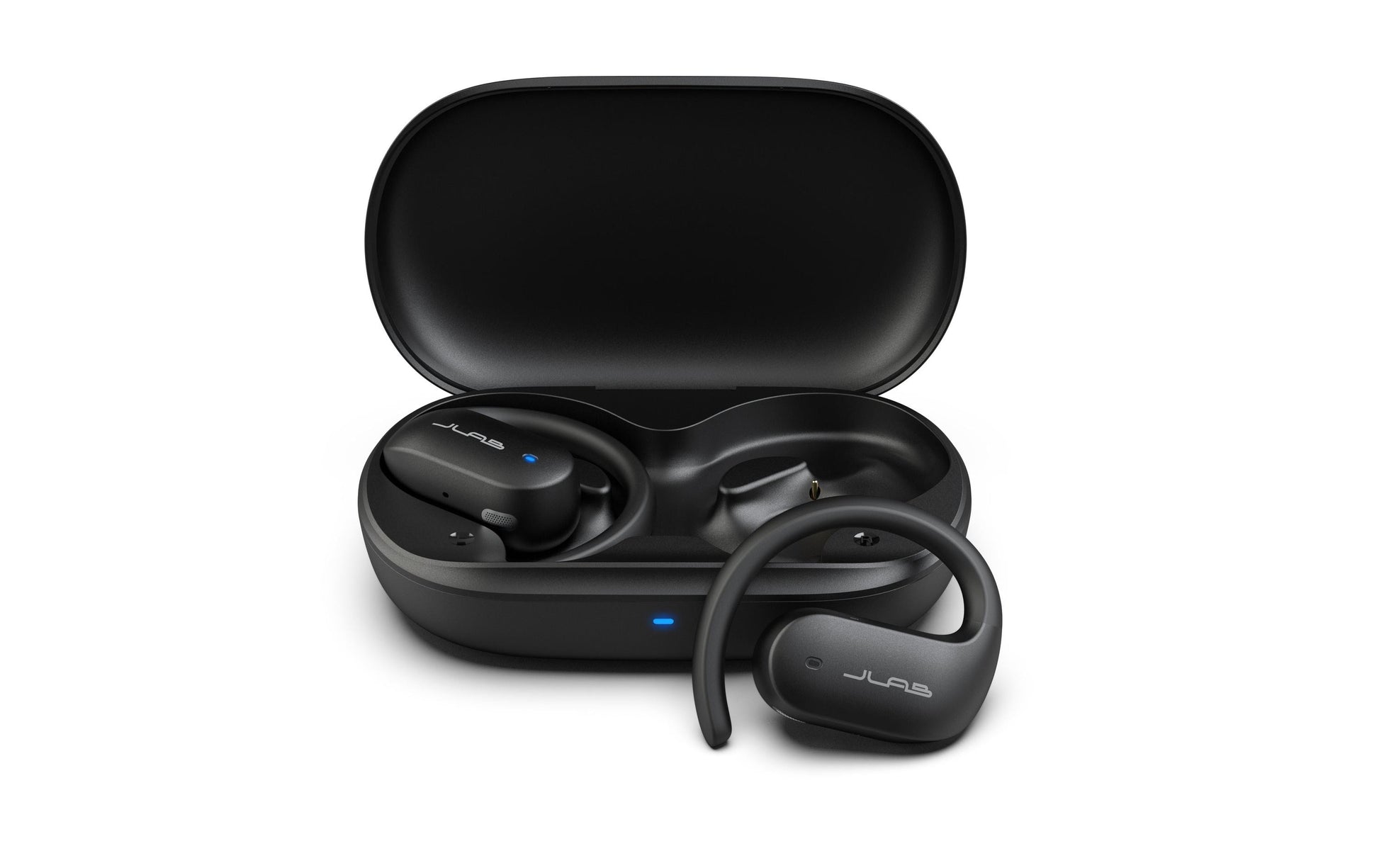 JLab JBuds Open Sport TWS In-Ear – Stereo, ANC, mit Ladecase, Schwarz, BT 5.1