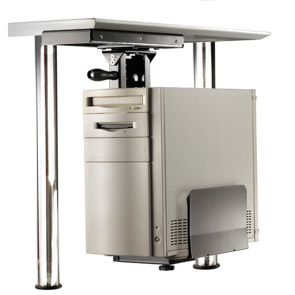 ROLINE CPU-Halterung (Untertisch) – bis 30 kg, schwarz, Stahl