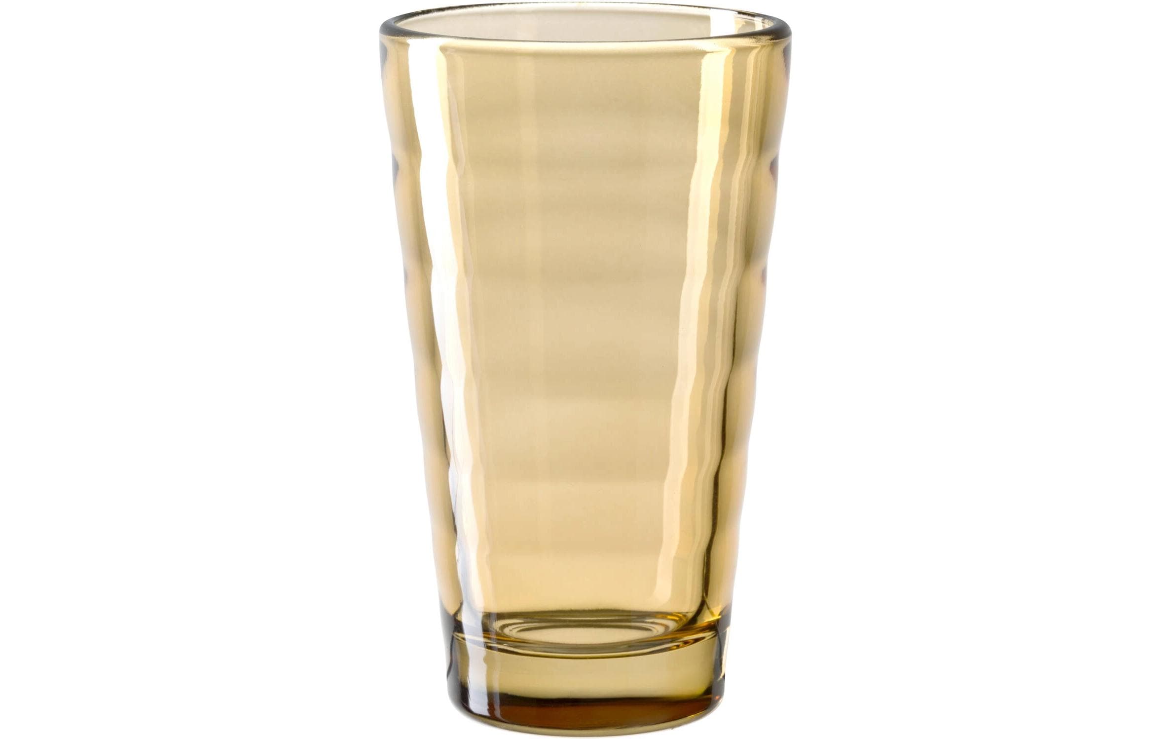LEONARDO Trinkglas L Verso – 200 ml, Ø 8,0 cm, H 13,2 cm, Glas, Bernstein