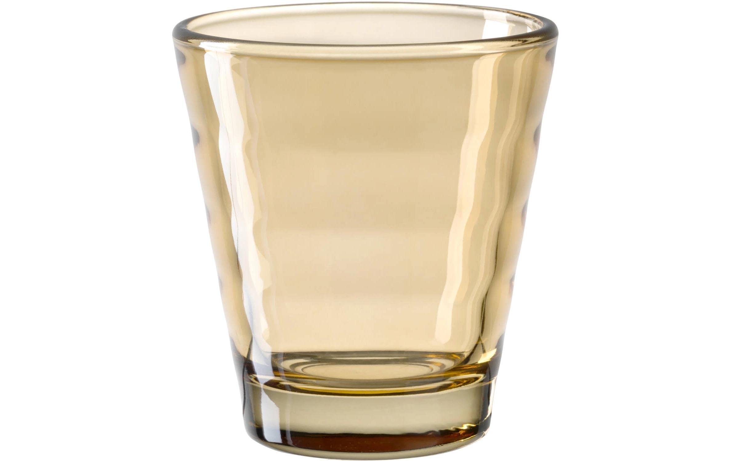 LEONARDO Trinkglas S Verso – 140 ml, Ø 8,0 cm, H 9,0 cm, Glas, Bernstein
