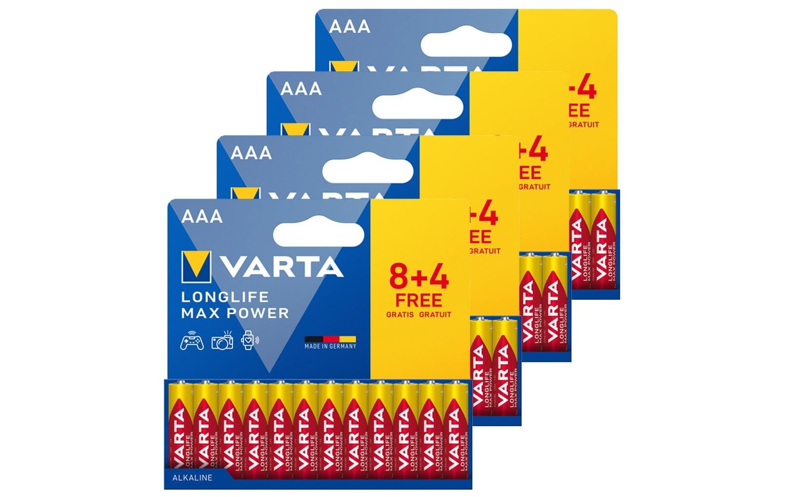 Varta AAA Batterien, Alkaline, 1.5 V – 48 Stk.
