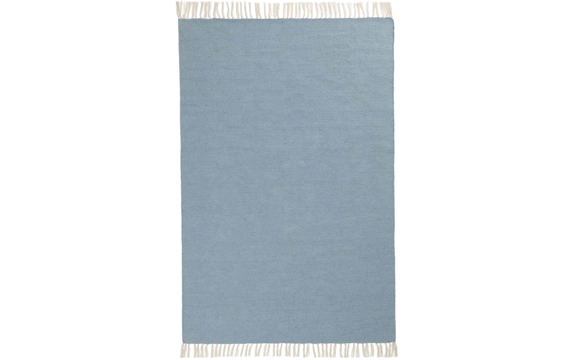 Urbanara Udaka Teppich – 140 × 200 cm – recyceltes PET, Eisblau