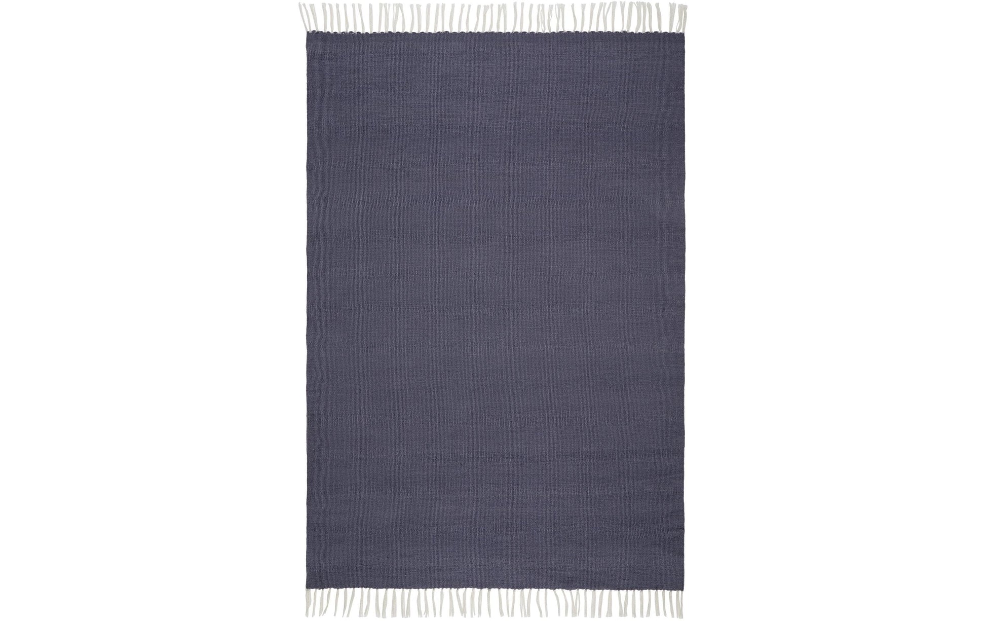 Urbanara Teppich Udaka – 90 × 130 cm, Blaugrau, 100% recyceltes PET