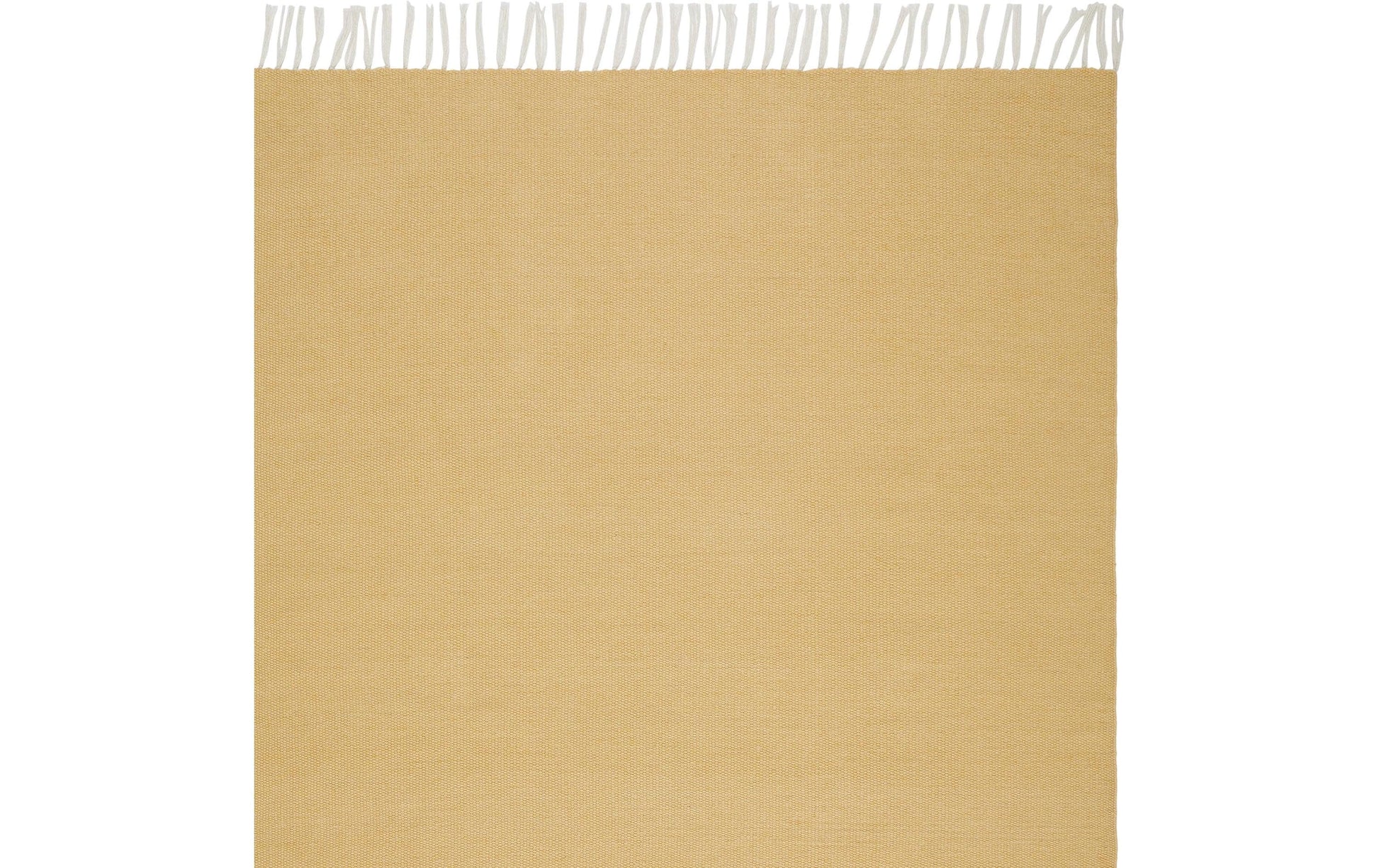 Urbanara Teppich – 140 × 200 cm – Recyceltes PET, Senfgelb