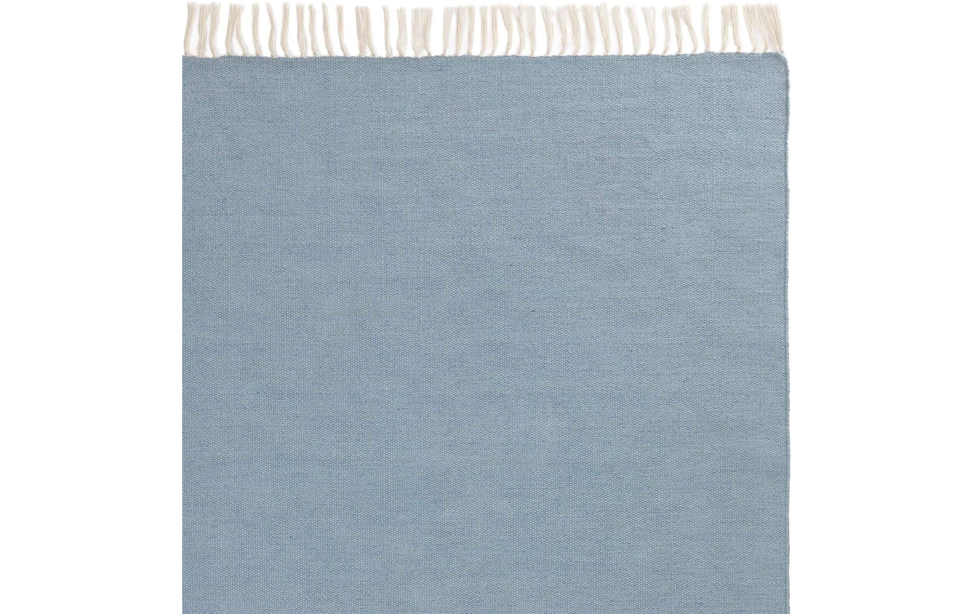 Urbanara Teppich – 90 × 130 cm – Kunststoff (recyceltes PET), eisblau