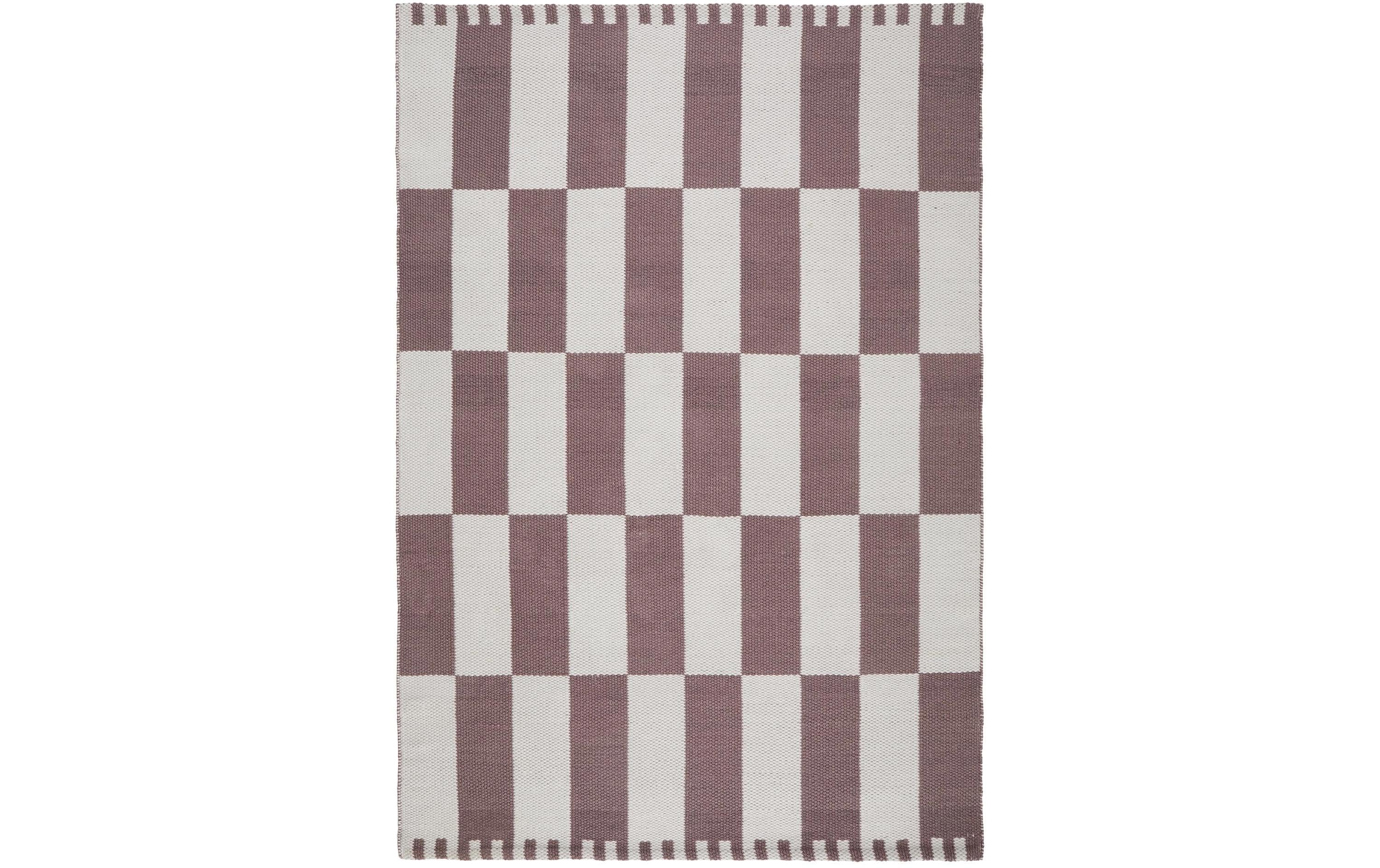 Urbanara Webteppich – 140 × 200 cm – Recyceltes PET, Mehrfarbig