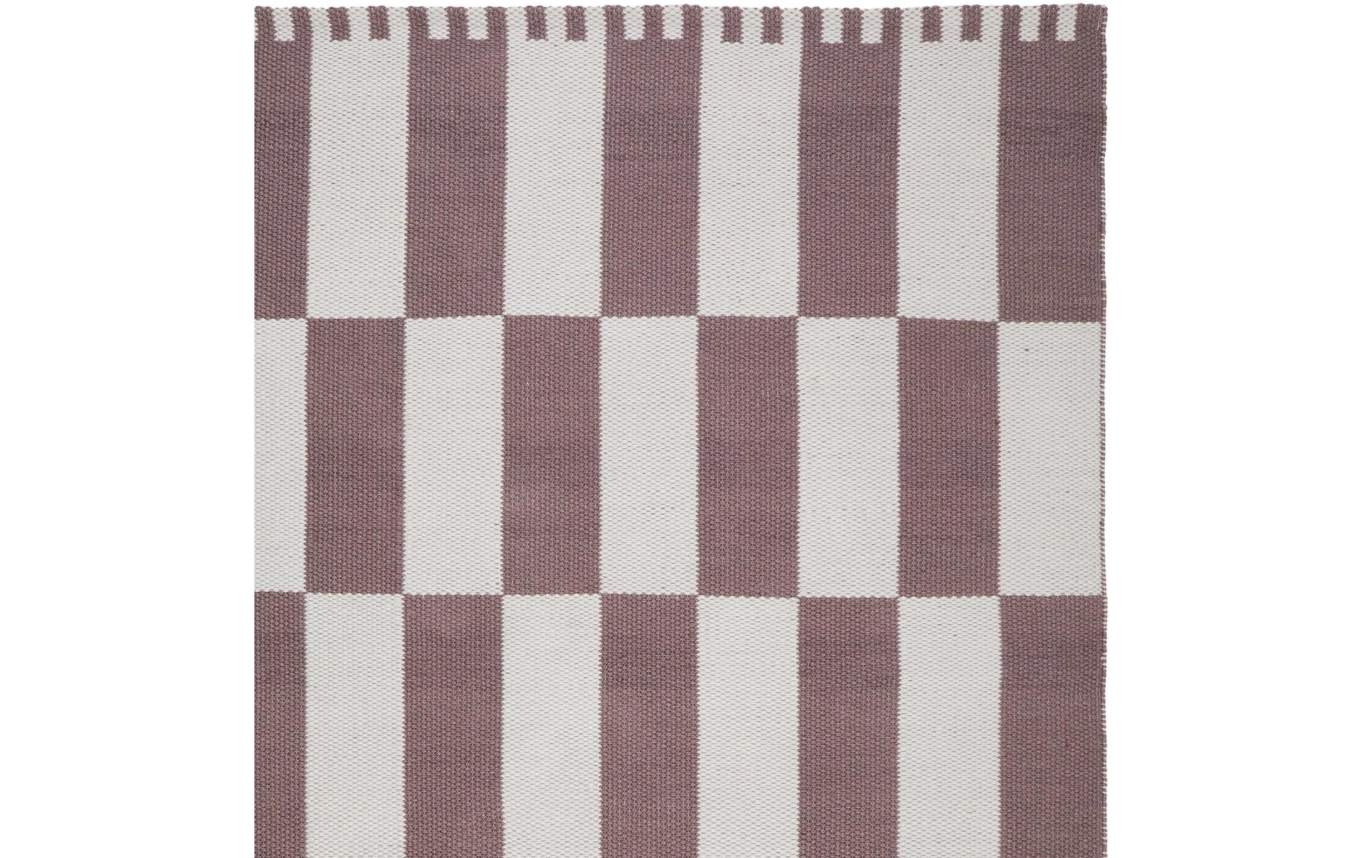 Urbanara Teppich Iniola – 170 × 200 cm, Taupe/Weiss, 100% recyceltes Polyester