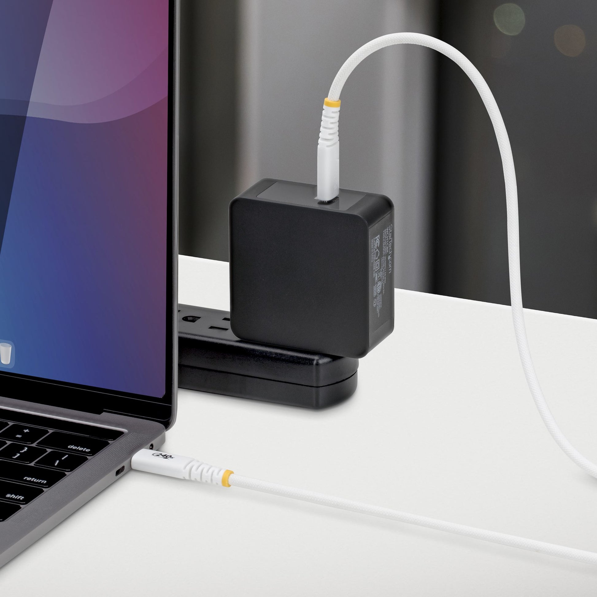 StarTech.com USB-C auf USB-C Kabel – USB 2.0 (480 Mbit/s) – 2 m – PD 240 W – Geflochten, USB-IF zertifiziert
