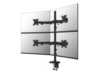 Neomounts NERO – Monitorarm Tischhalterung – Klemme/Durchführung – 4 Monitore – 10–32" – bis 8 kg/Monitor