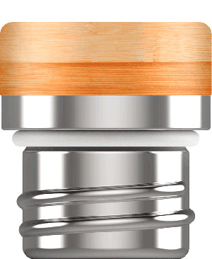 SIGG Meridian Ersatzdeckel – Edelstahl, Holz, für Meridian 0,5 l und 0,7 l