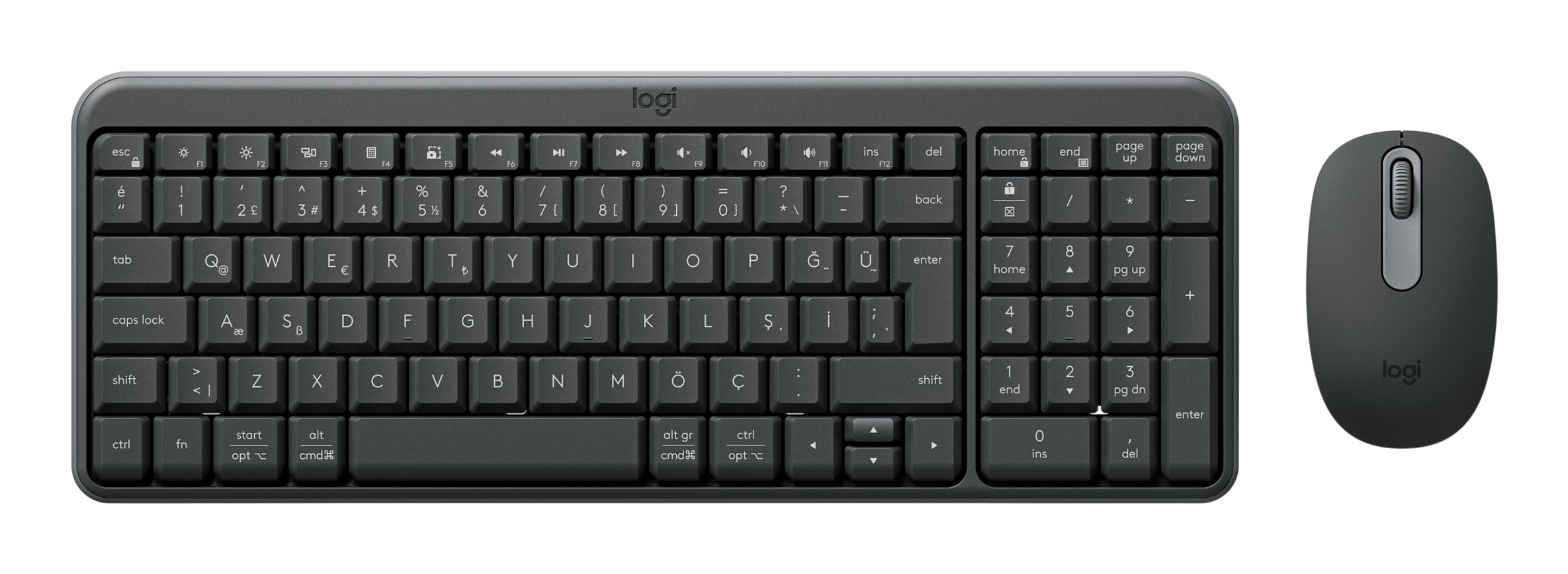Logitech MK250 – Tastatur – Bluetooth & 2,4 GHz – QWERTY (US-INT) – Rose