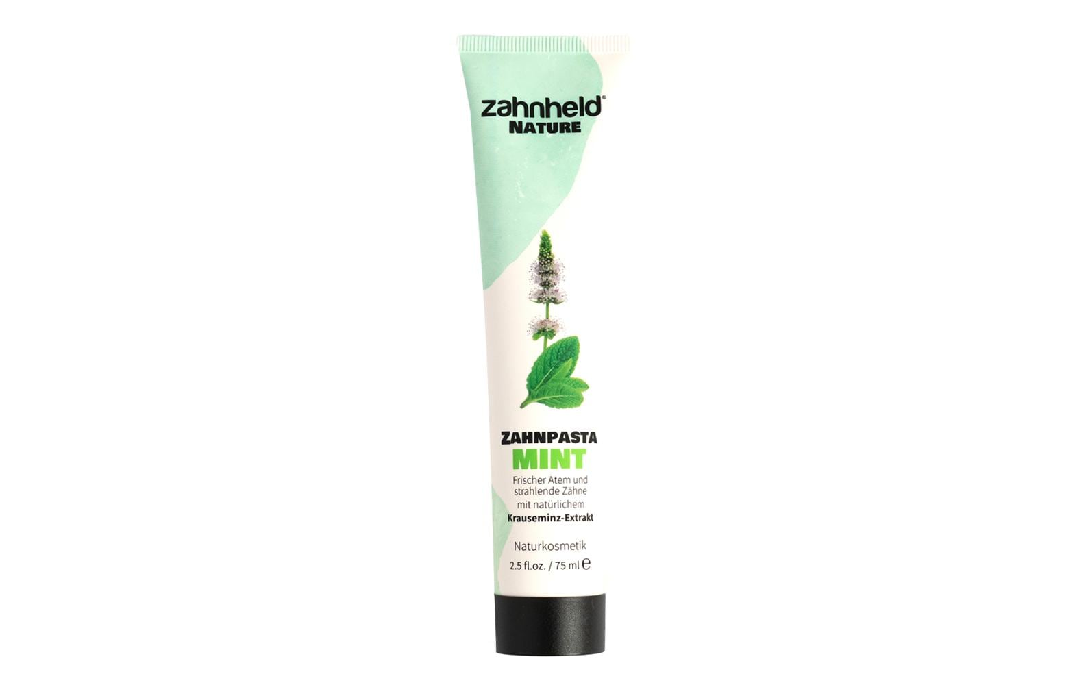 Zahnheld Zahnpasta – mit Fluorid, Nature Mint – 75 ml