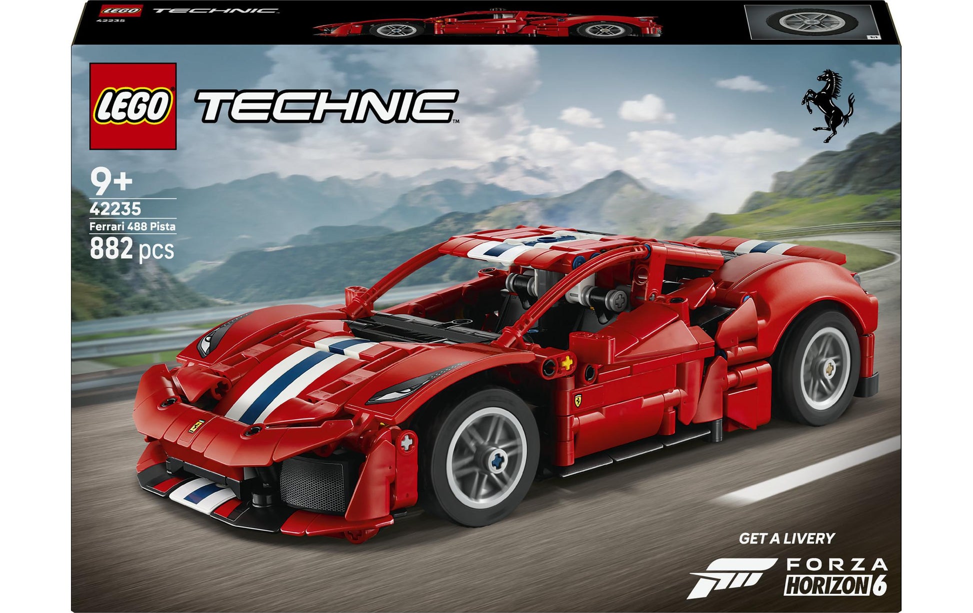 LEGO 3D Puzzle Ferrari 488 PISTA – Technic – 882 Teile – ab 9 Jahren