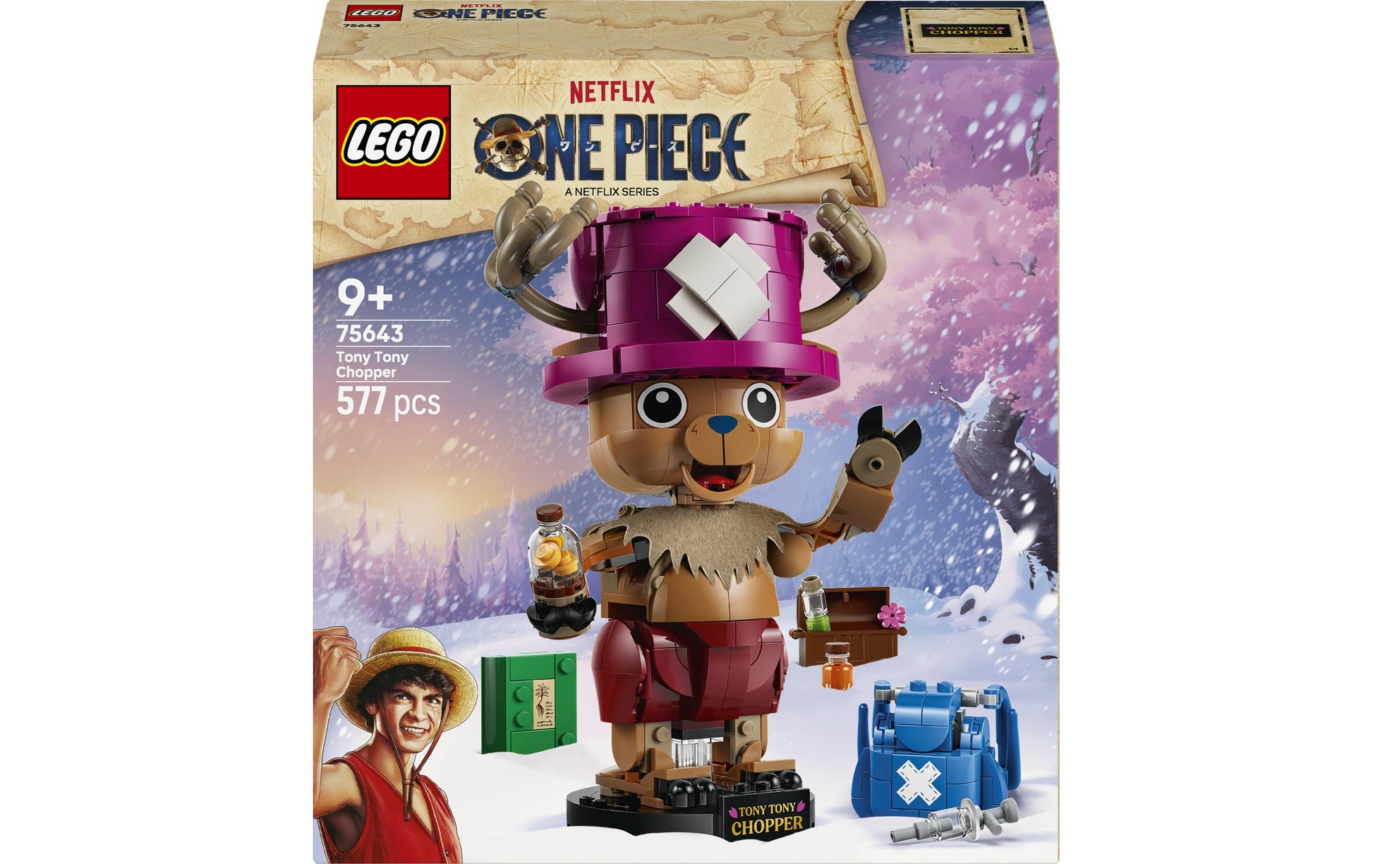 LEGO One Piece 75643 Klemmbausteine-Set – One Piece – 577-teilig – 28,2 × 7,6 × 26,2 cm – ab 9 Jahren