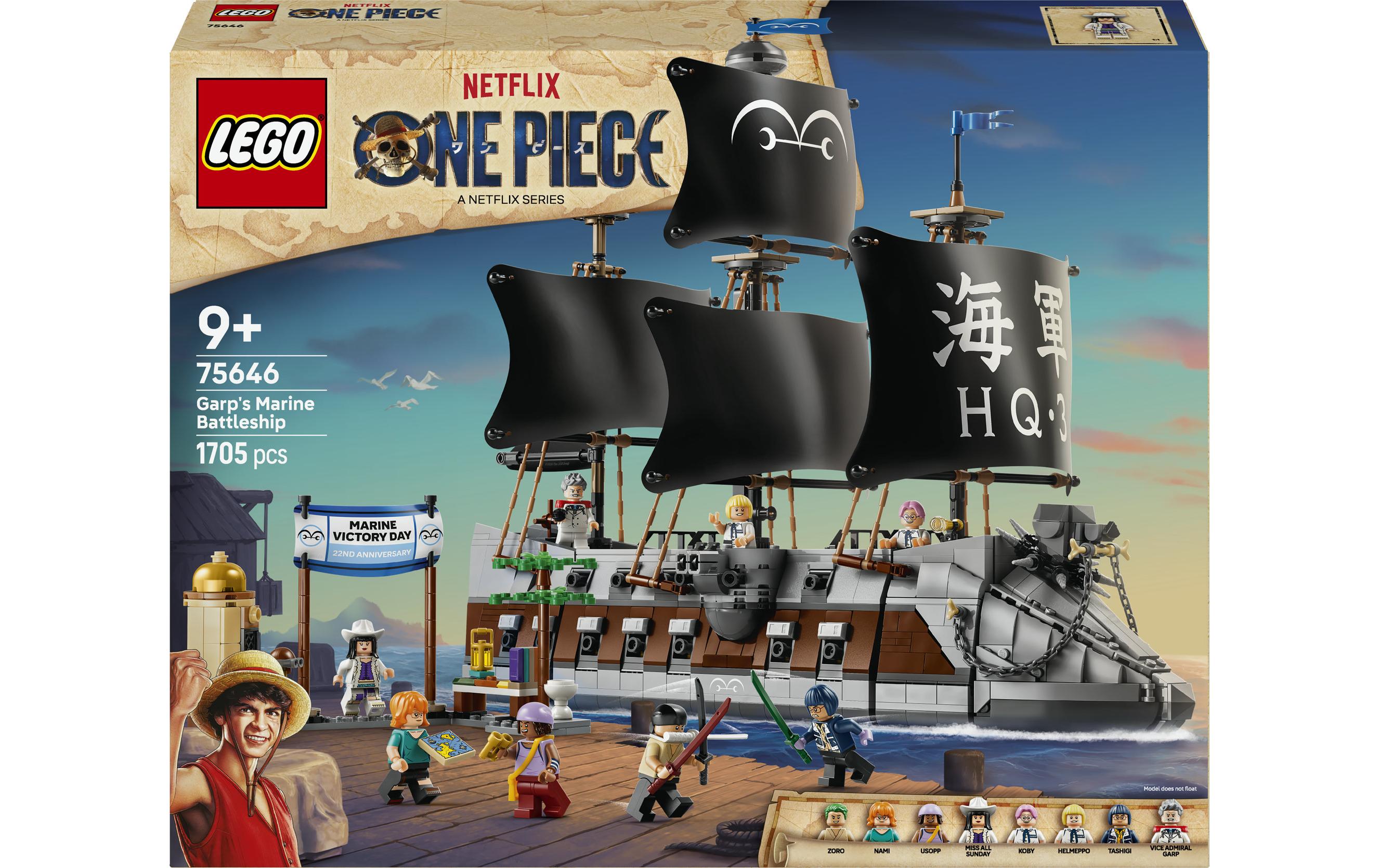 LEGO One Piece 75646 Set – 1705 Teile – 37,8 × 9,4 × 48 cm – ab 9 Jahren