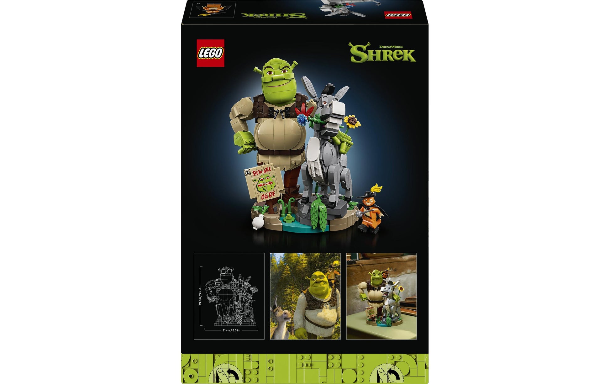 LEGO 3D Puzzle Dachs – 1403 Teile – ab 18 Jahren