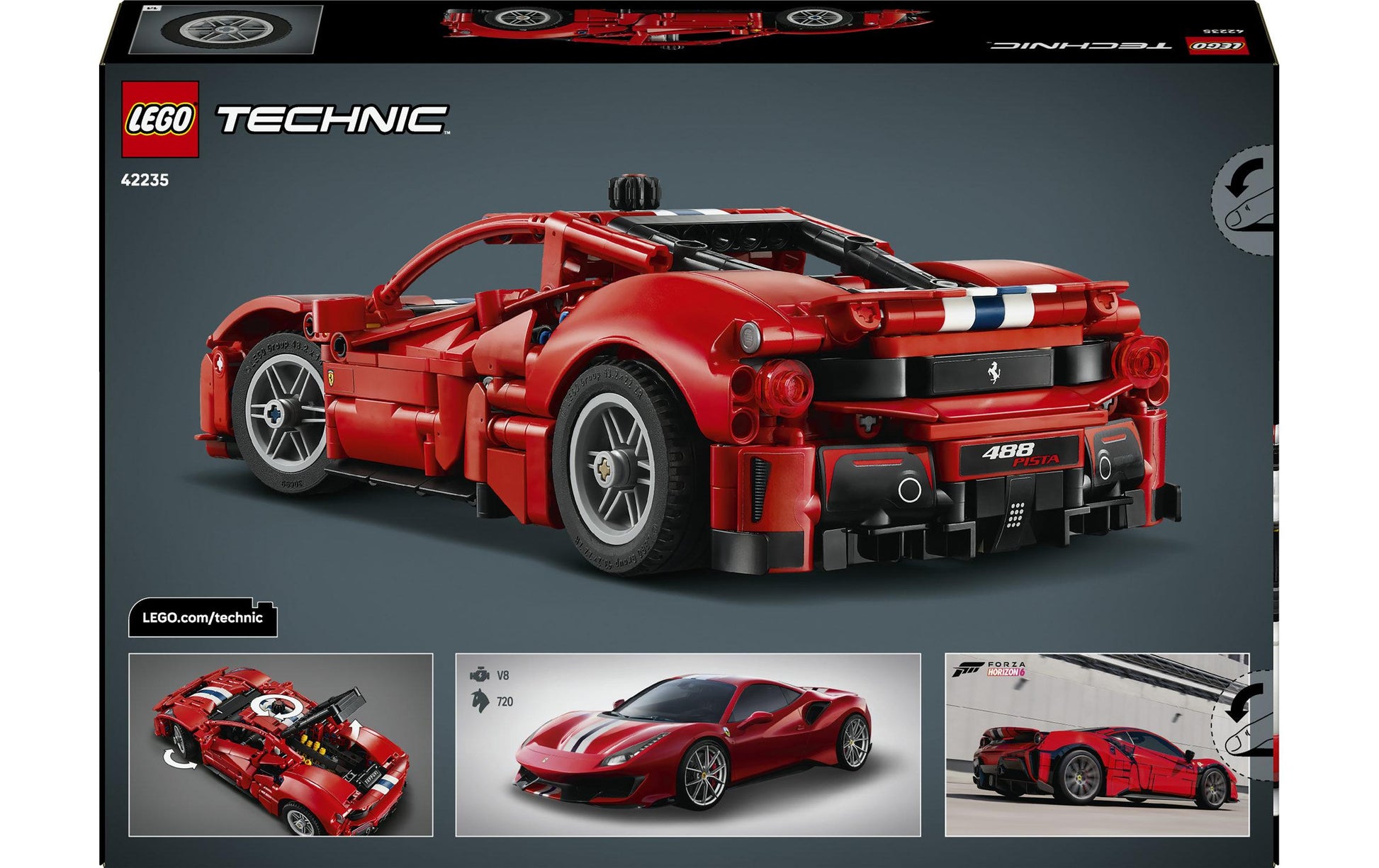 LEGO 3D Puzzle Ferrari 488 PISTA – Technic – 882 Teile – ab 9 Jahren
