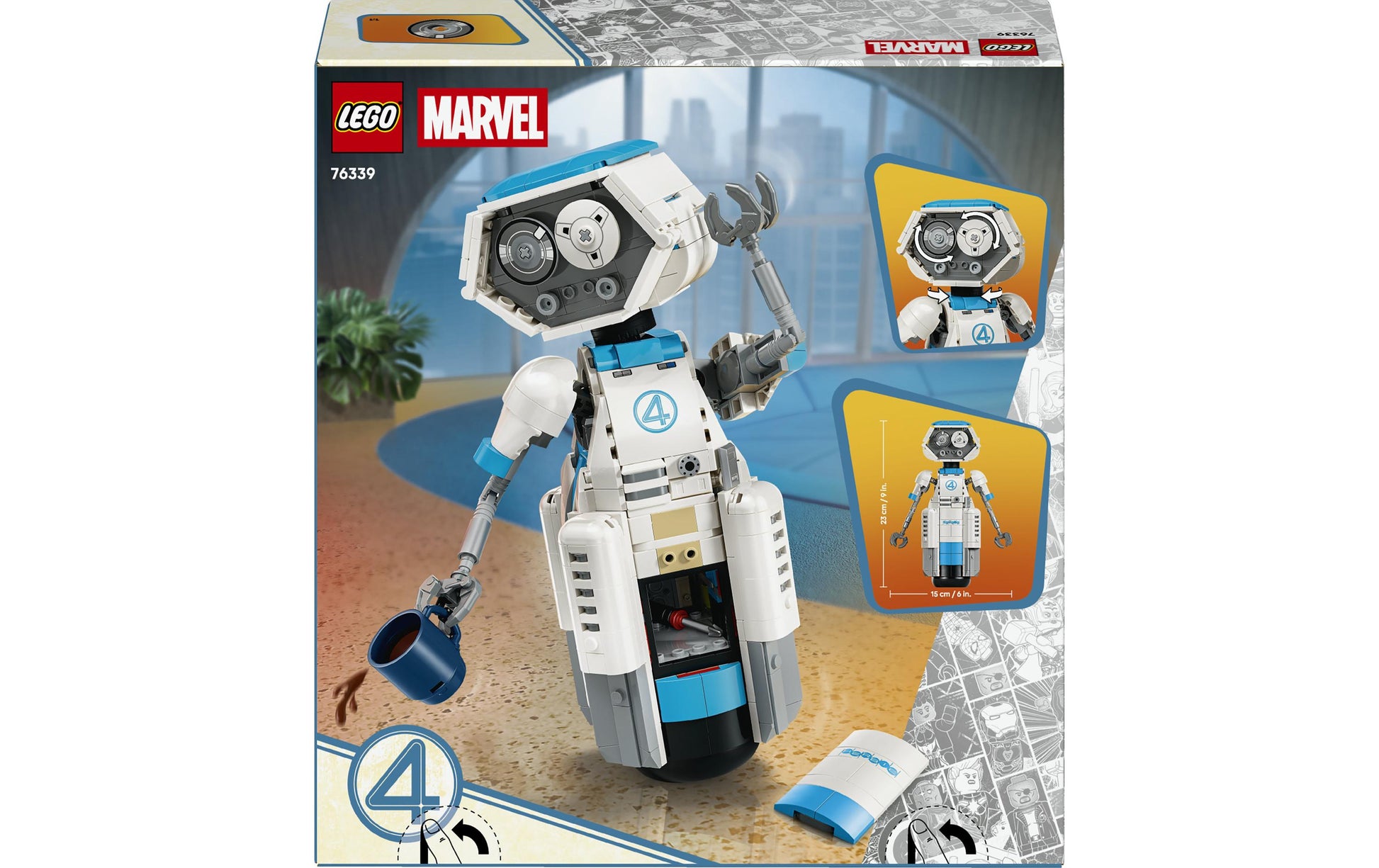 LEGO Super Heroes 76339 3D Puzzle – Marvel – 747-teilig – 28,2 × 28,2 × 26,2 cm – ab 10 Jahren