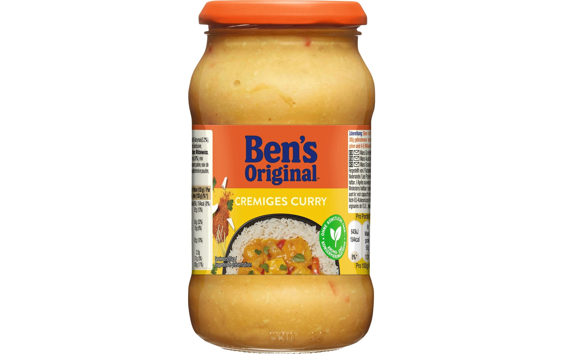 Ben's Original Currysauce Thai Curry, mild, vegetarisch – 400 g