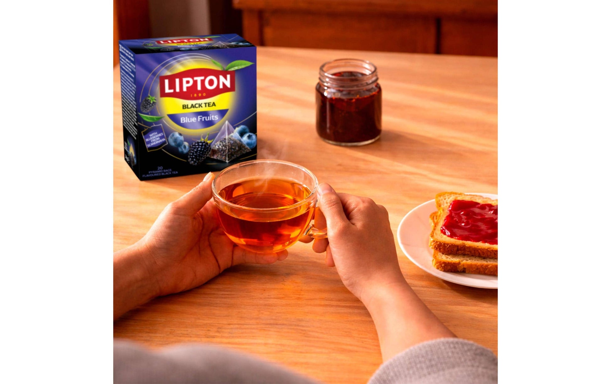 Lipton Schwarztee Heidelbeere & Brombeere – Teebeutel 20 Beutel