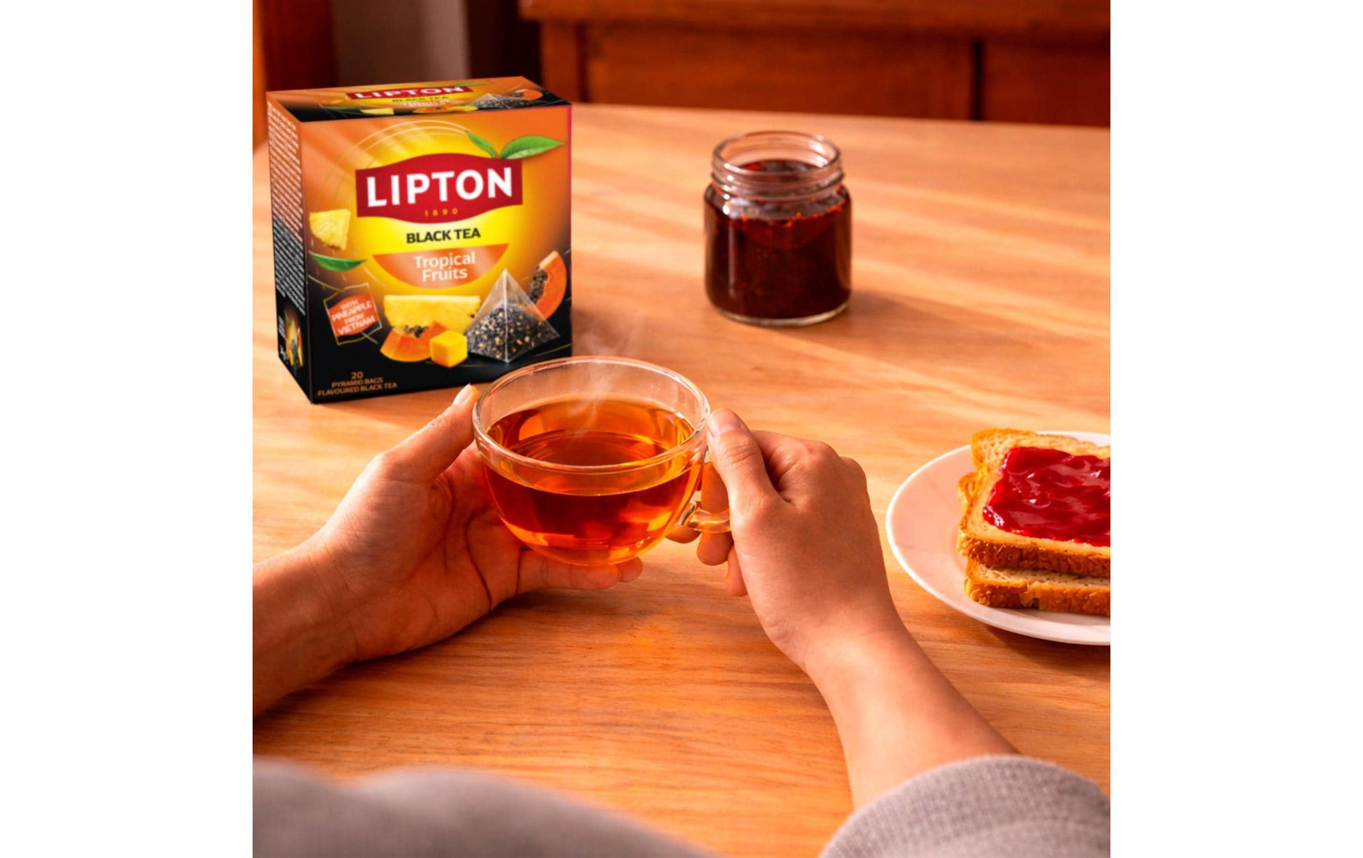 Lipton Schwarztee Tropische Früchte – Teebeutel 20 Beutel