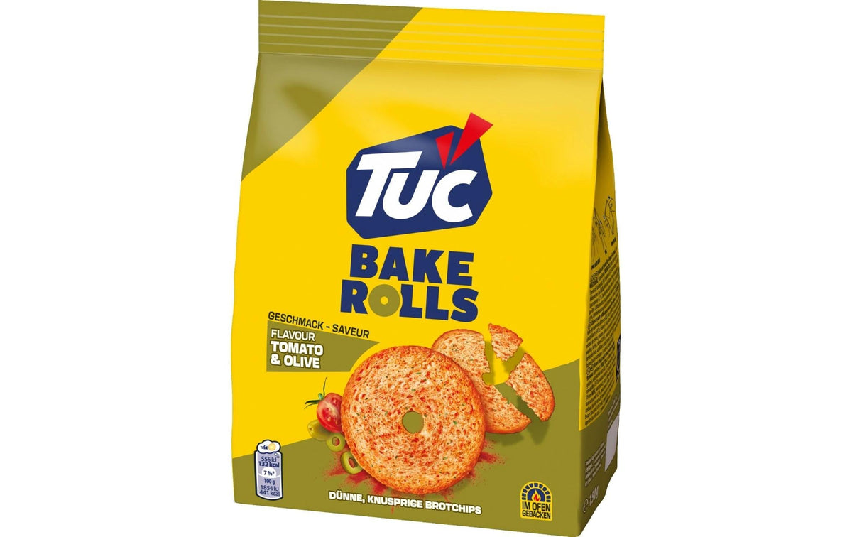 Lu TUC Bake Rolls Cracker – Tomate & Olive – 150 g