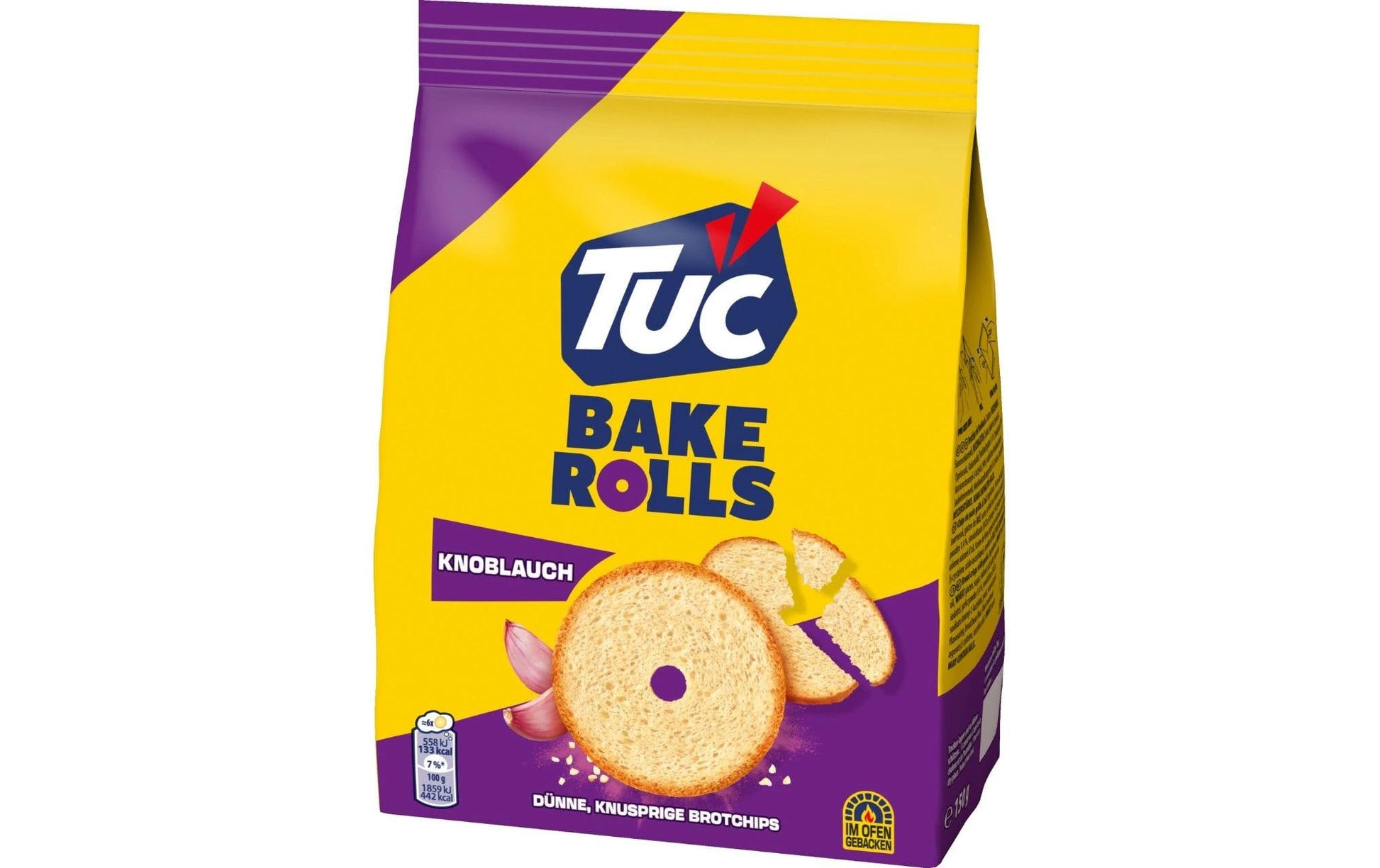 Lu TUC Bake Rolls Salzgebäck – Knoblauch, vegan – 150 g