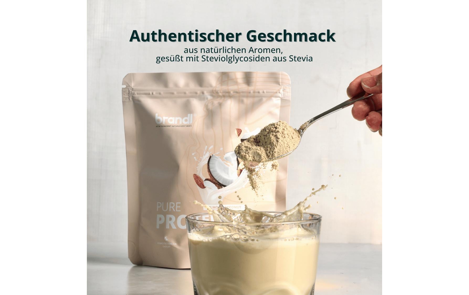 Brandl-Nutrition Eiweisspulver Pure Protein 2.0 W – Kokos – 1 kg