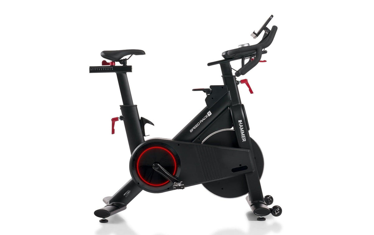 Hammer Ergometer Speed Race XT (LT 10_25), Schwungmasse 20 kg, Belastbarkeit 150 kg – Schwarz