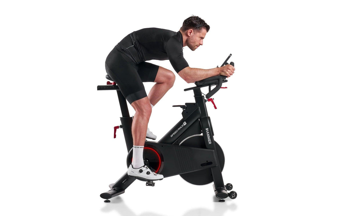 Hammer Ergometer Speed Race XT (LT 10_25), Schwungmasse 20 kg, Belastbarkeit 150 kg – Schwarz