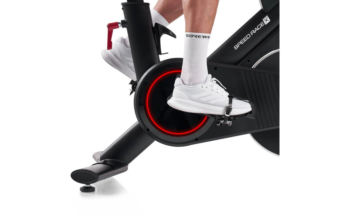 Hammer Ergometer Speed Race XT (LT 10_25), Schwungmasse 20 kg, Belastbarkeit 150 kg – Schwarz