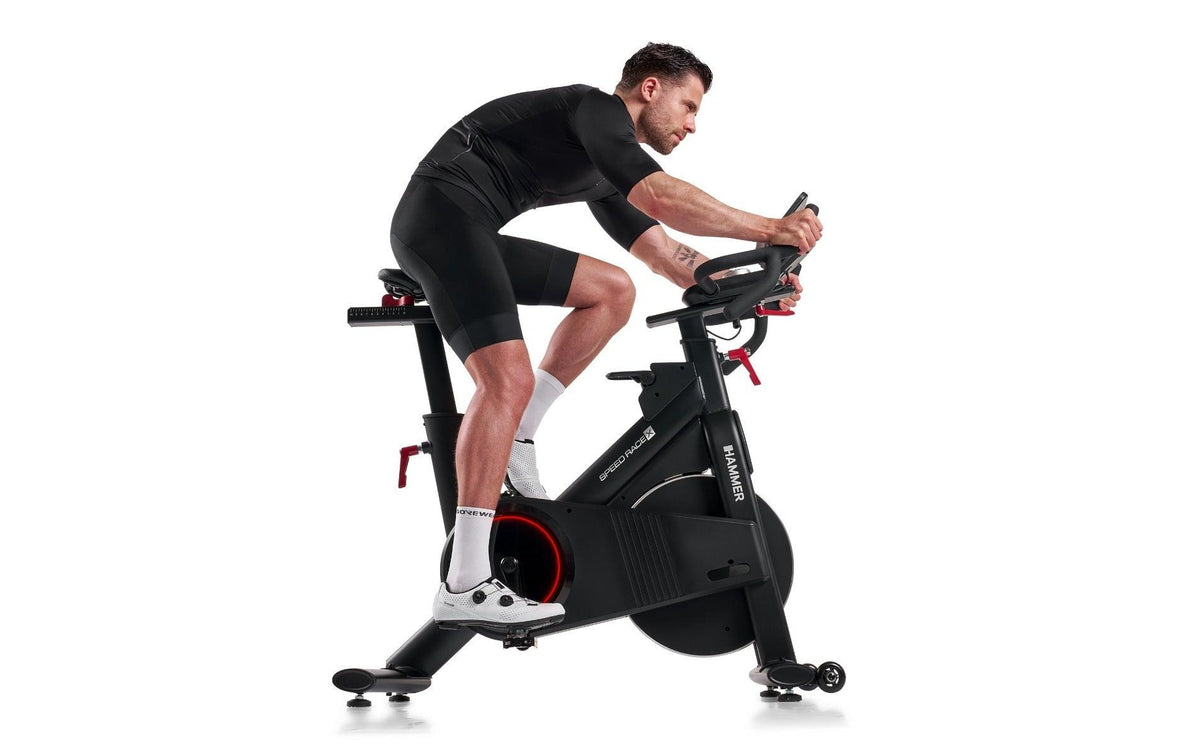 Hammer Ergometer Speed Race XT (LT 10_25), Schwungmasse 20 kg, Belastbarkeit 150 kg – Schwarz